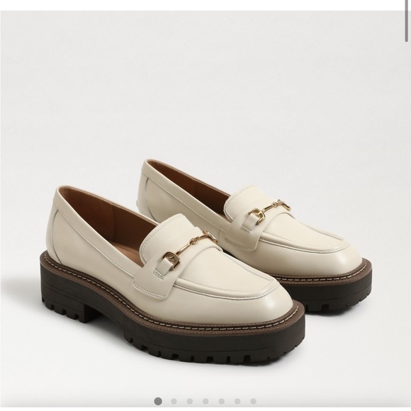 Sam Edelman Shoes - Sam Edelman Cream Laurs Lug Sole Loafers - Size US 7.5